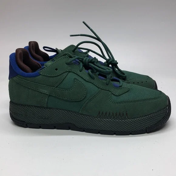 Womens Nike Air Force 1 WILD Green/Black FB2348-300 USED Size 8 - Picture 2 of 10